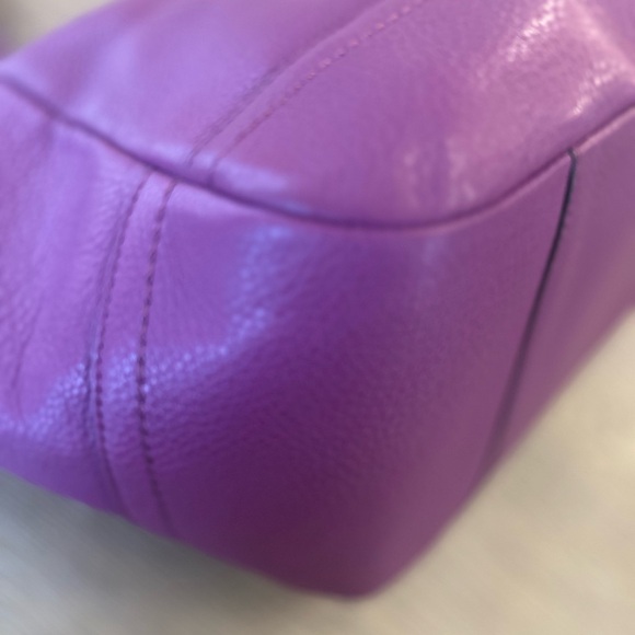 Coach Carrie Pebbled Leather Tote - Picture 9 of 14